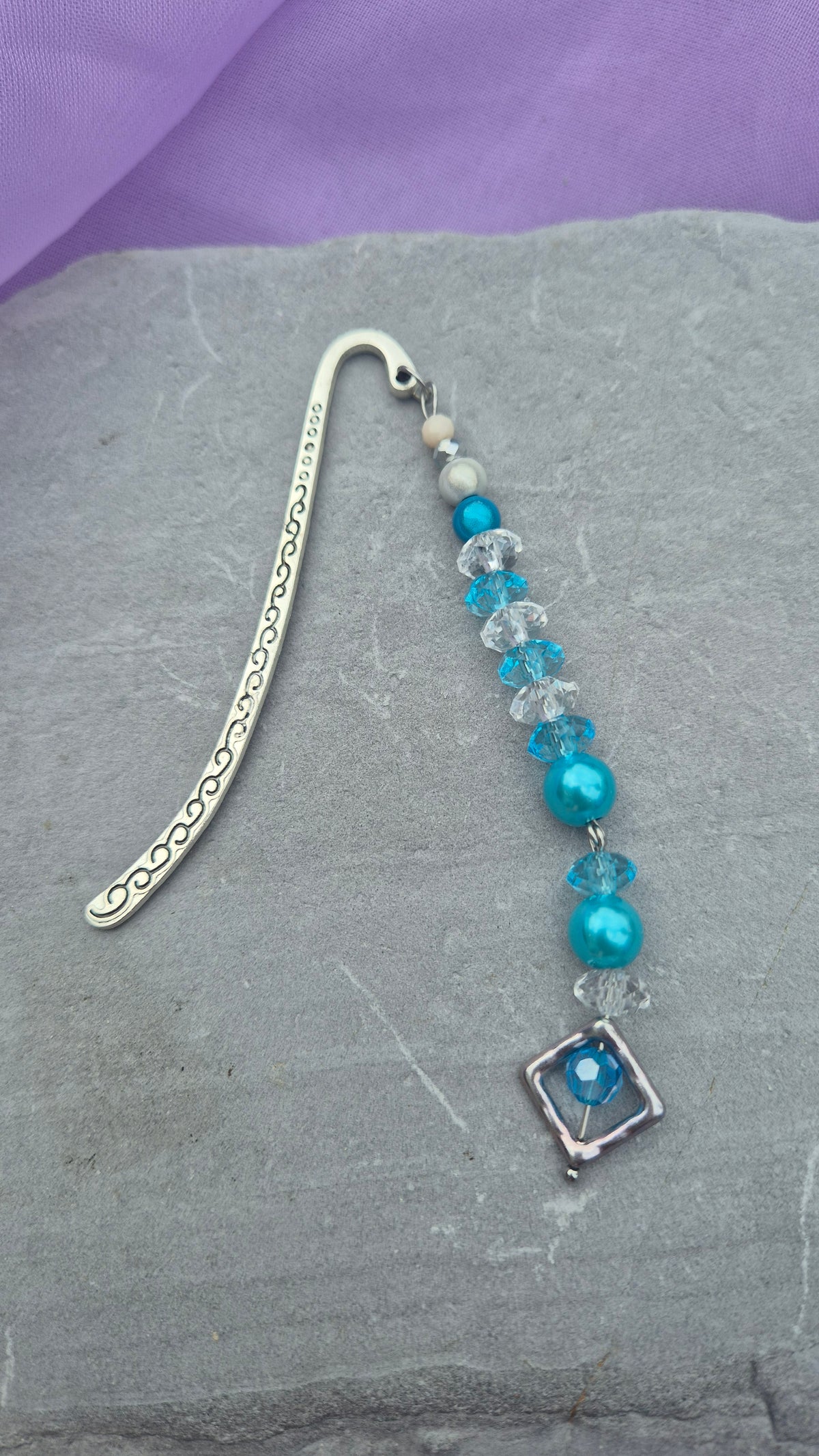 Turquoise Beaded Bookmark