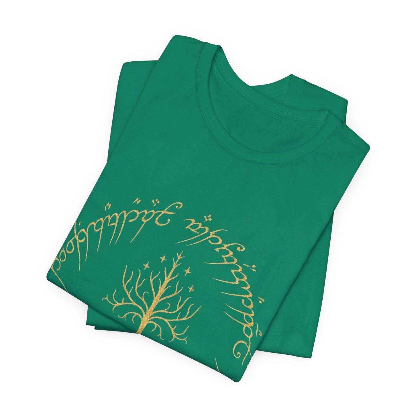 Gondor Tree Tee, Elvish Shirt, Fantasy Short Sleeve Top, Middle Earth Inspired Tee, Tolkien Fan Gift, Unisex Graphic T-Shirt