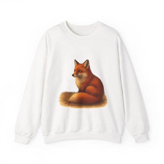 Cozy Fox Sweatshirt, Cute Animal Crewneck, Gift for Animal Lovers, Casual Fall Apparel, Art-Inspired Clothing