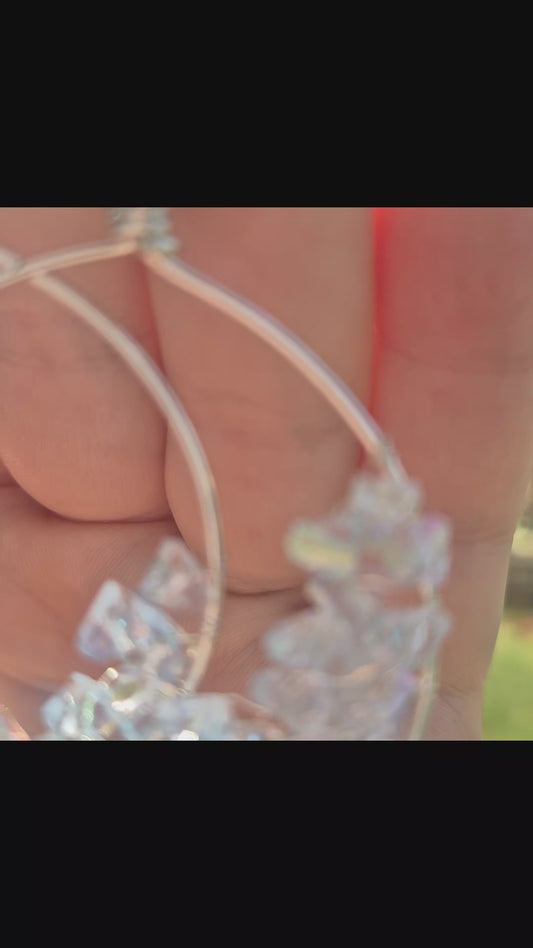 Geode Crystal Hoops