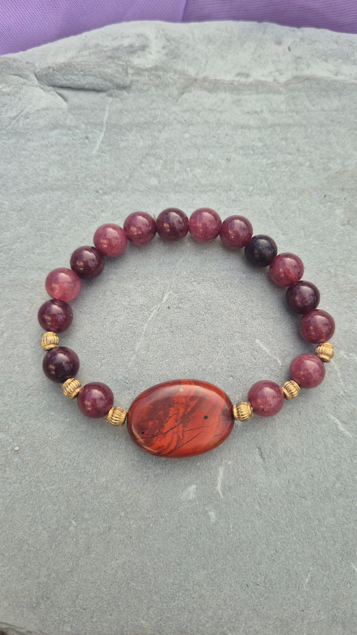 Garnet & Red Jasper Root Chakra Bracelet