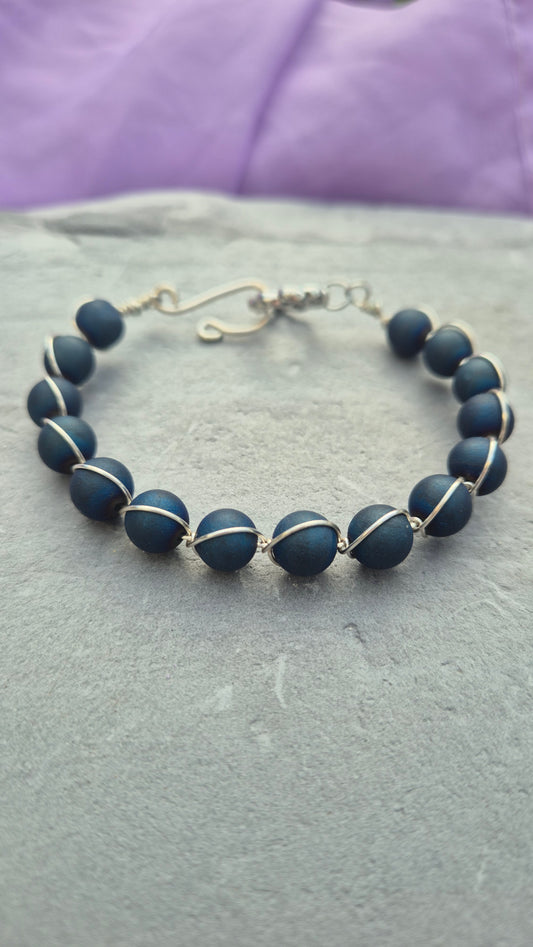 Frosted Midnight Bracelet