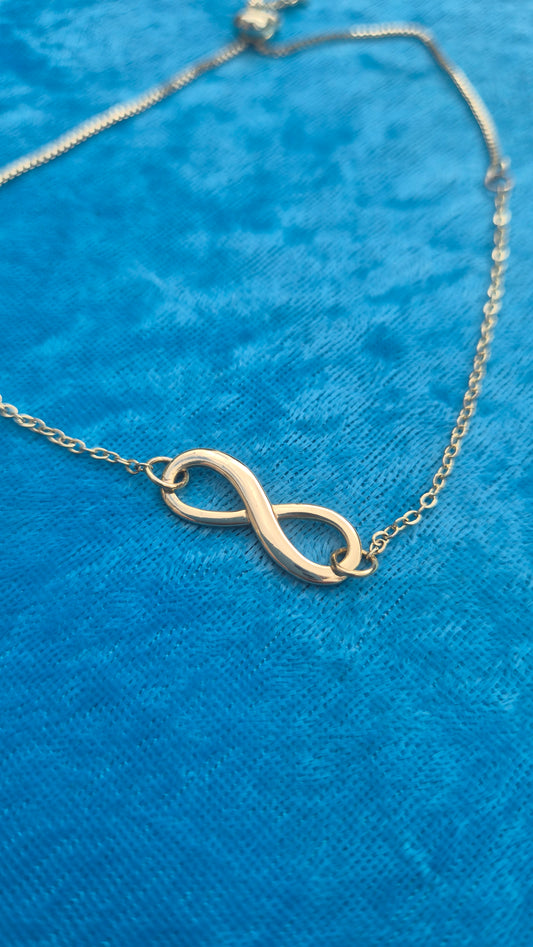 18K Gold Filled Infinity Bracelet | Adjustable Slider Bracelet