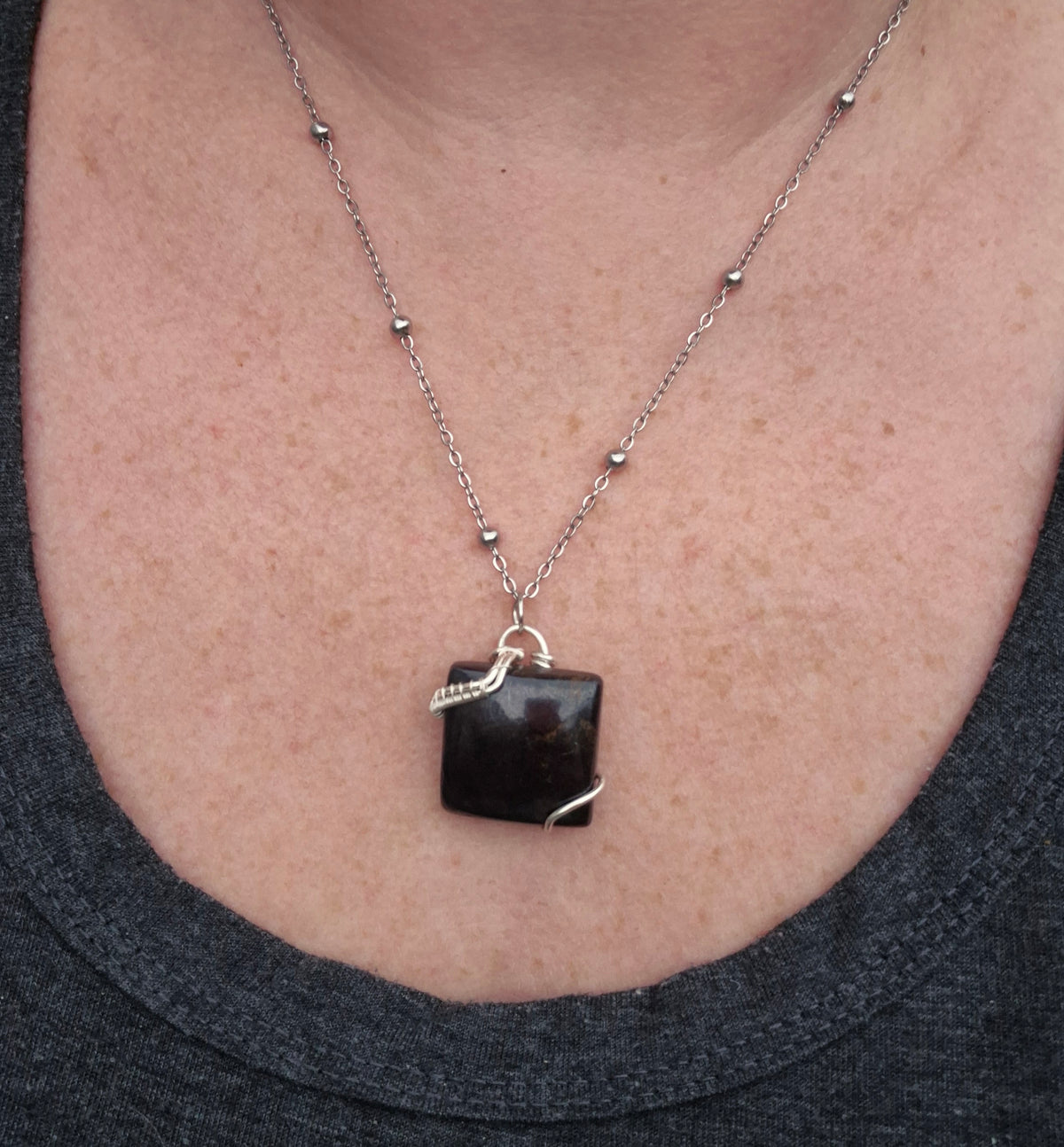 Purpurite Pendant Necklace