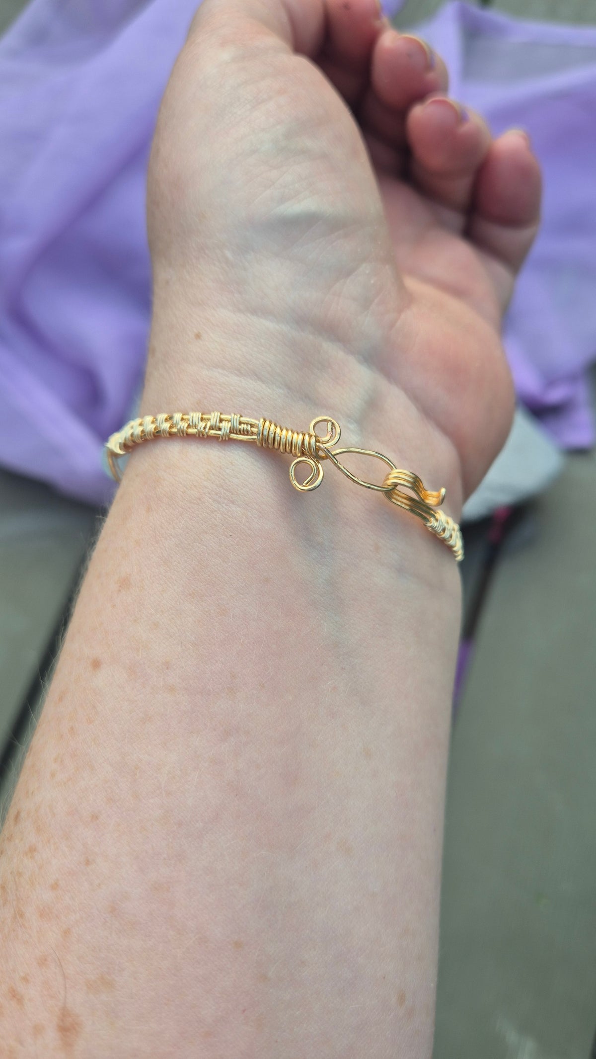 Handwoven Aquamarine Bracelet