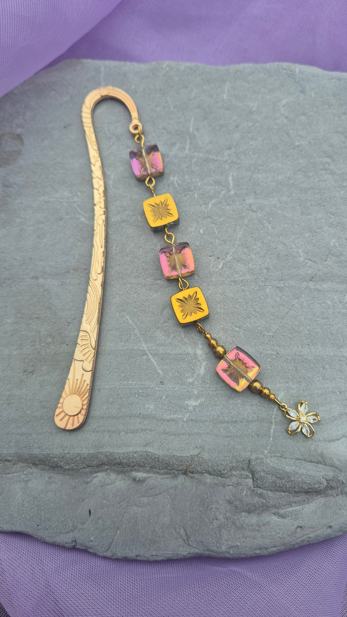 Golden Wildflower Bookmark
