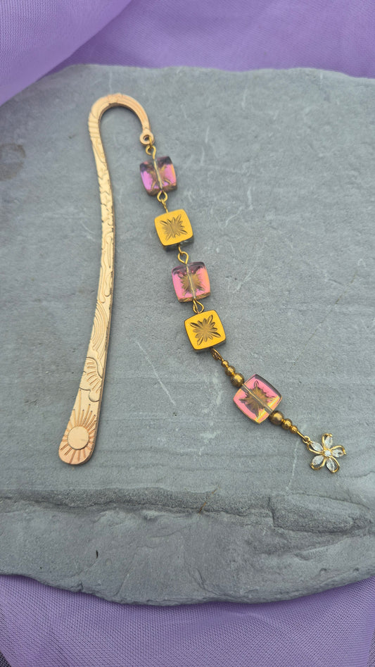 Golden Wildflower Bookmark