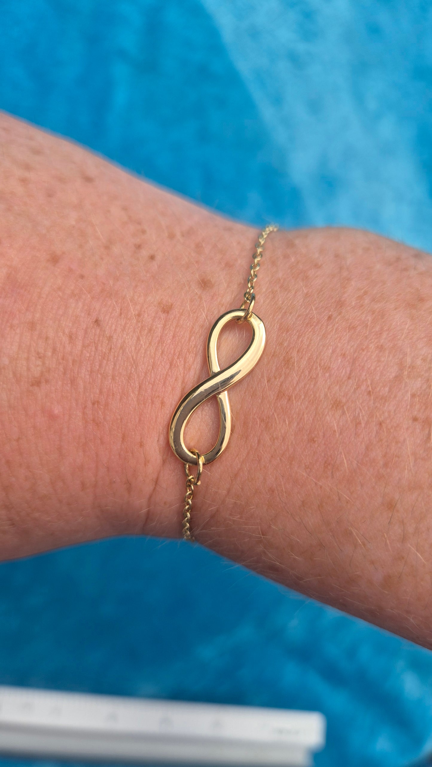 18K Gold Filled Infinity Bracelet | Adjustable Slider Bracelet