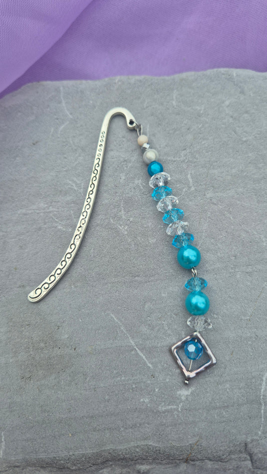 Turquoise Beaded Bookmark