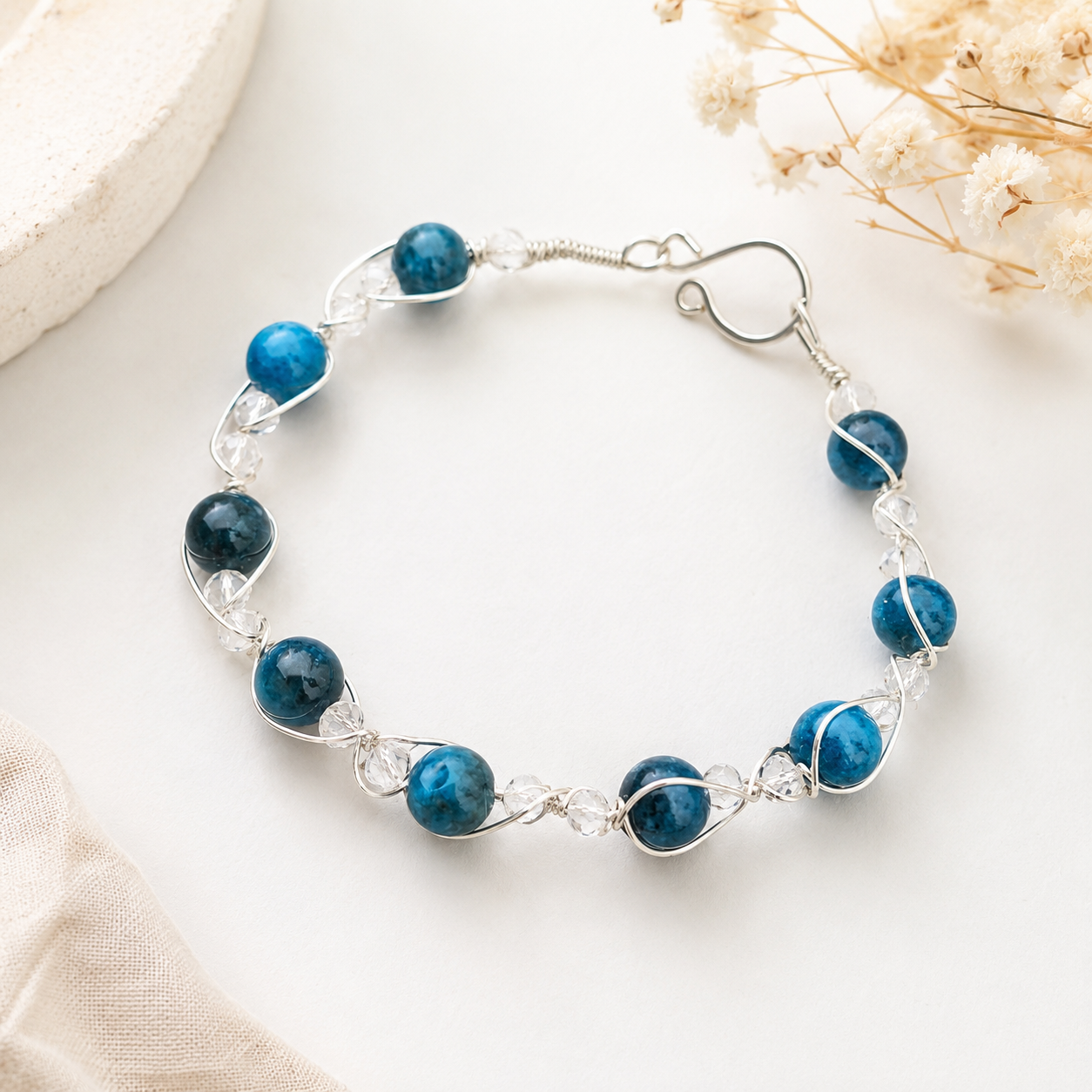 Blue Apatite Bracelet