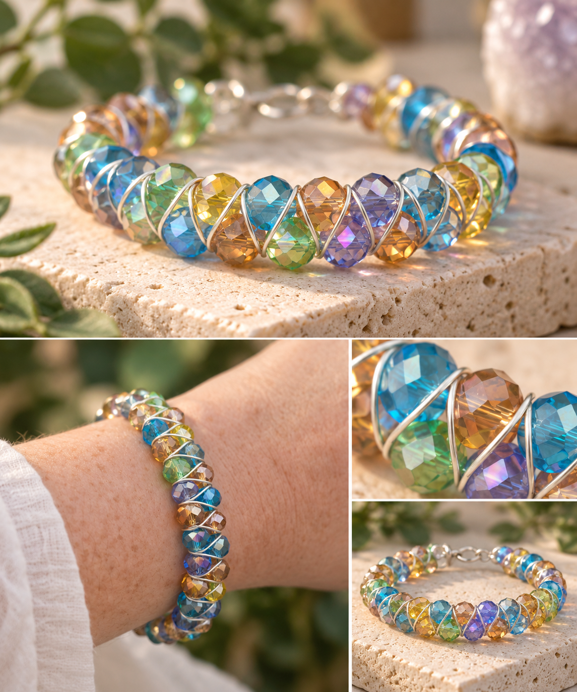 Rainbow Crystal Bracelet