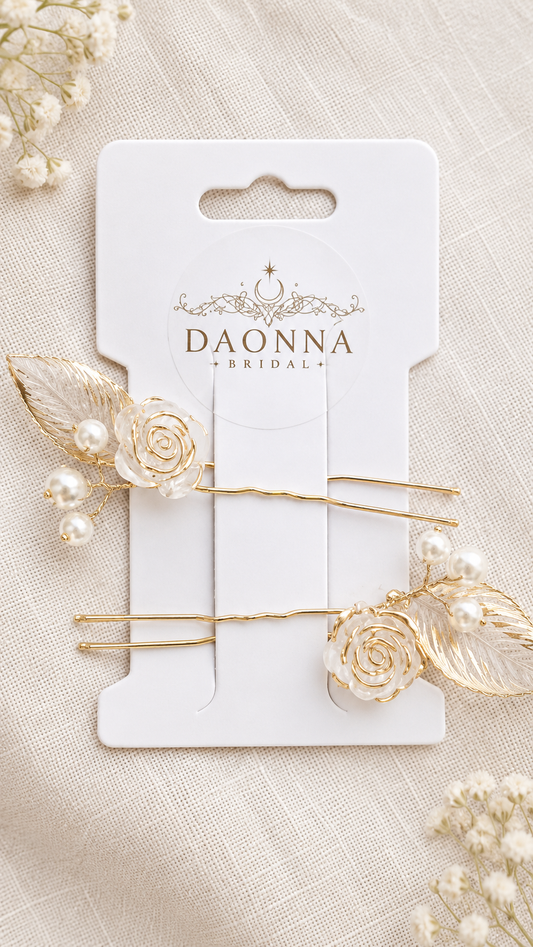 Arabella Gold Hair Pins