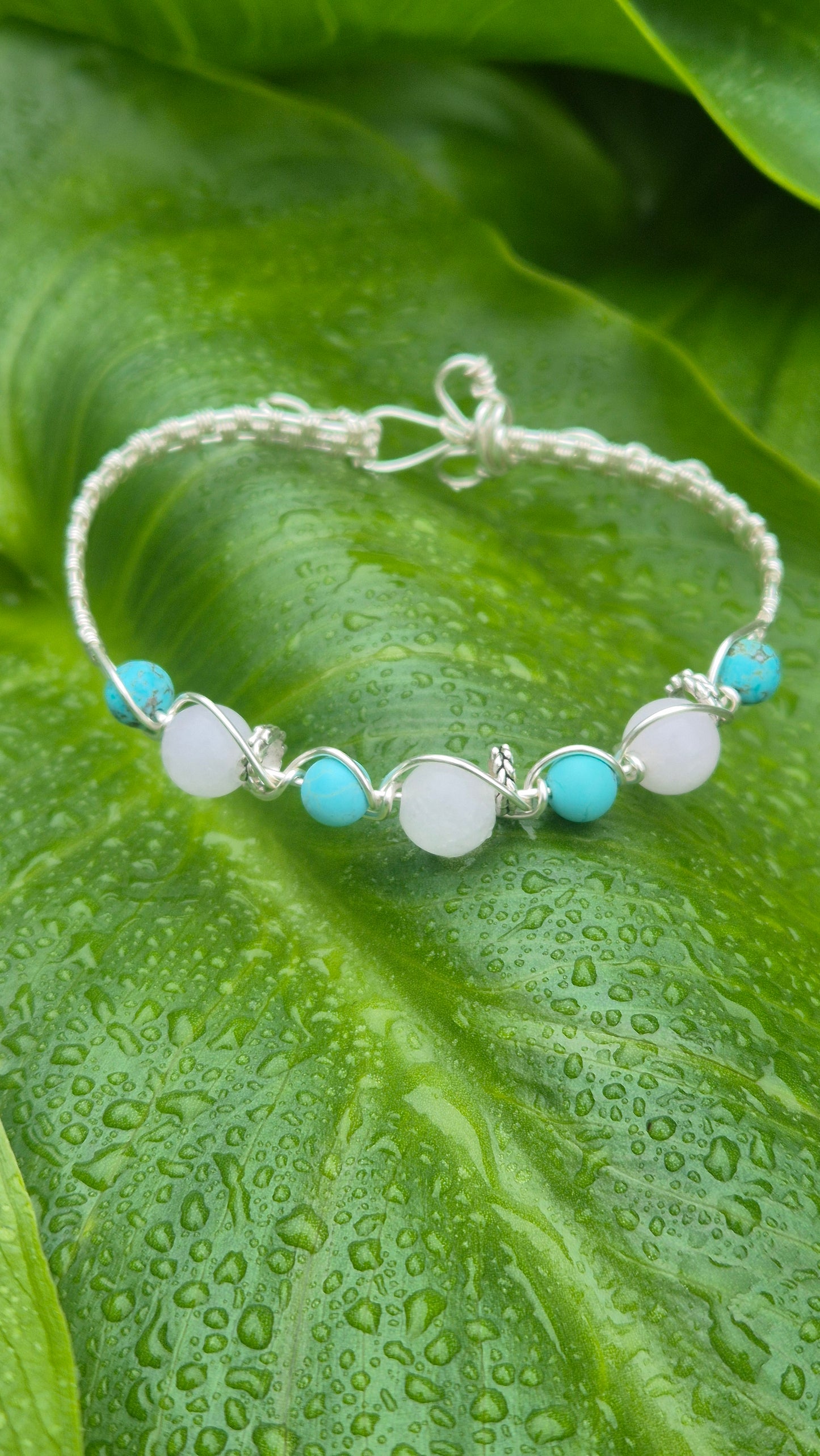 Snow Quartz Weaved Bracelet