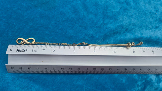 18K Gold Filled Infinity Bracelet | Adjustable Slider Bracelet