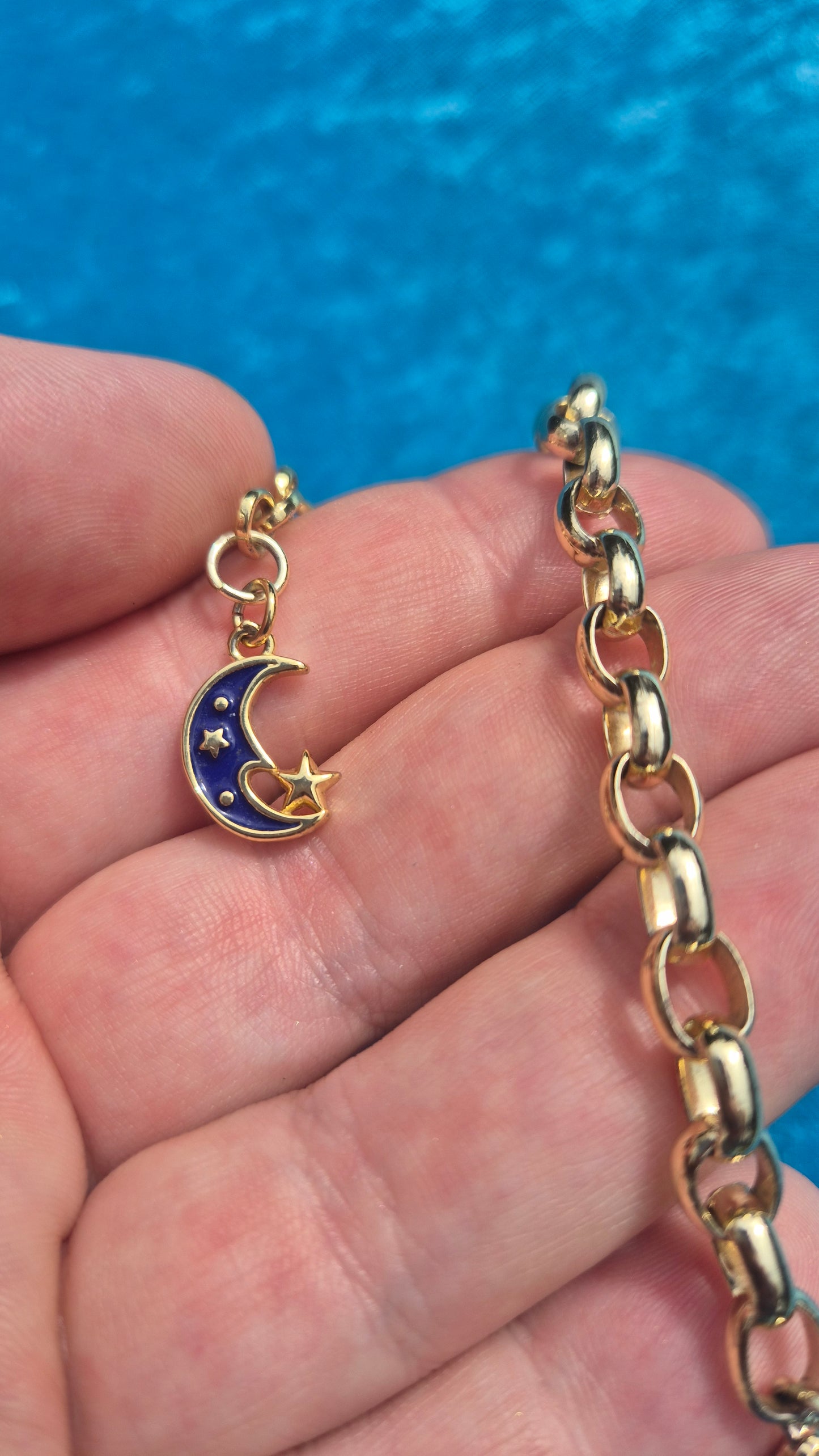 18K Gold Filled Moon & Stars Bracelet | Celestial Jewellery