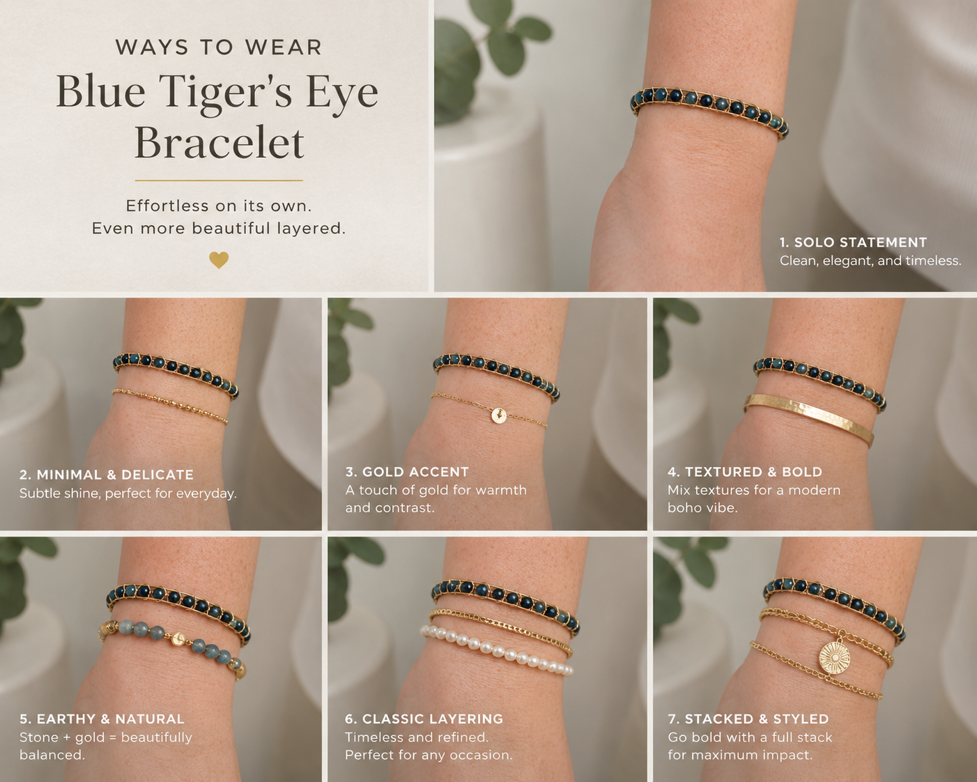 Isis Bracelet | Blue Tiger's Eye