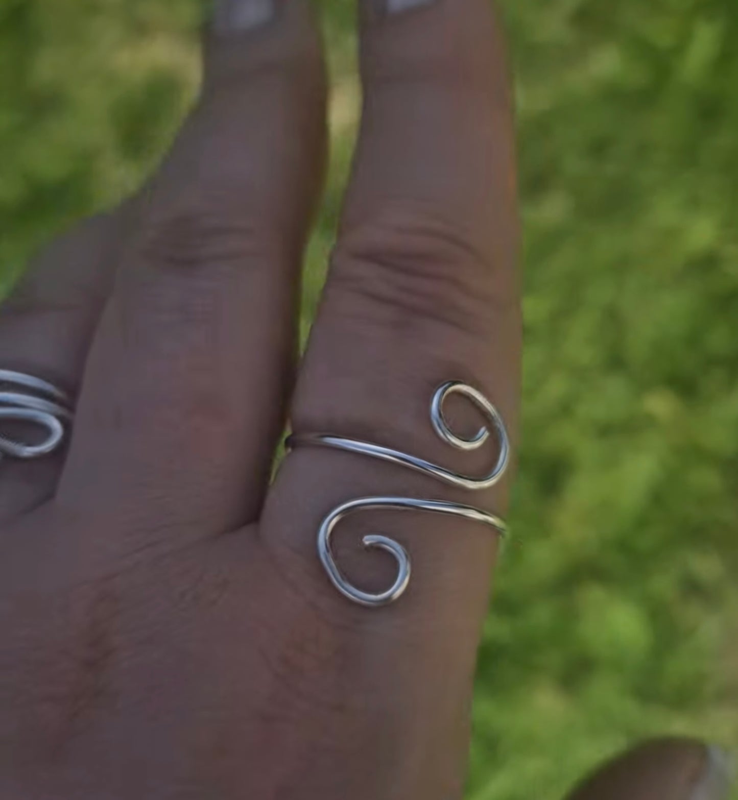 Twin Spiral Ring