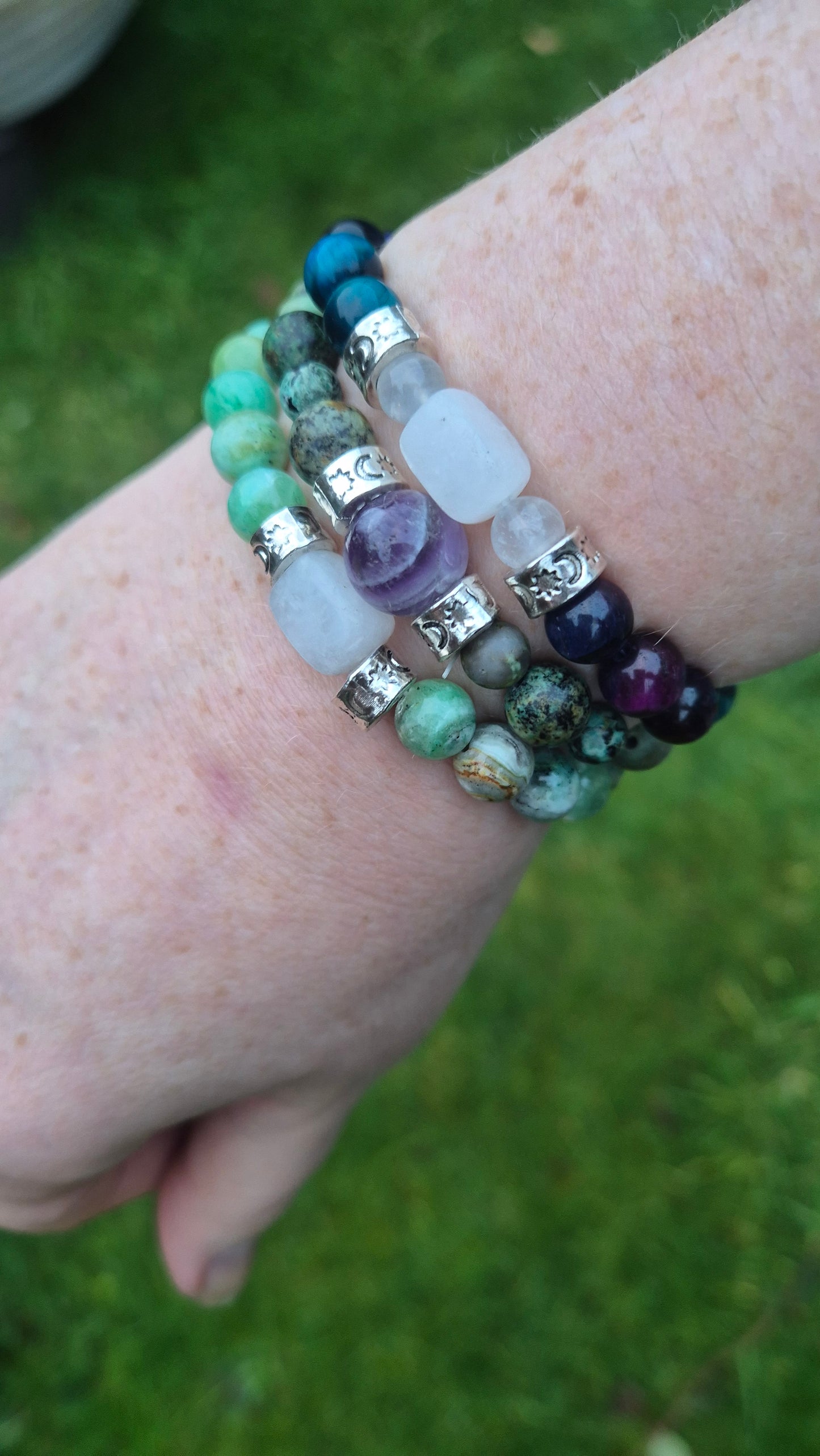 Amethyst and Jasper Bracelet