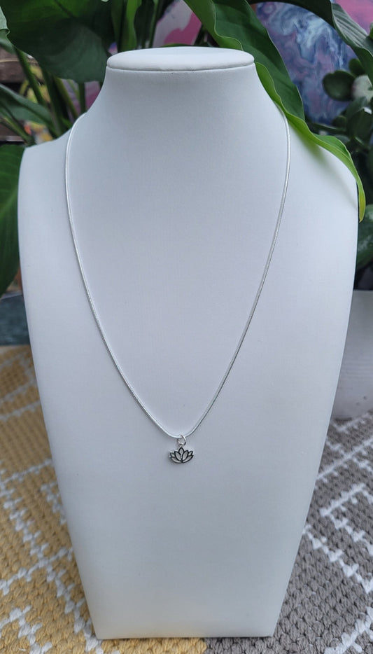 Sterling Silver Lotus Necklace - Daonna Designs